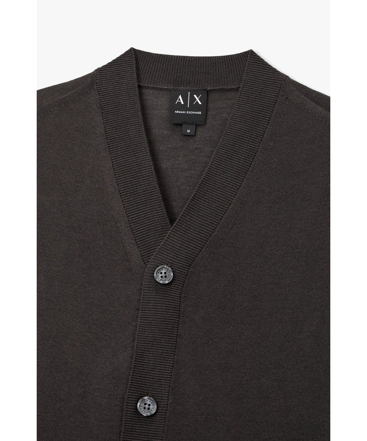 아르마니 익스체인지(ARMANI EXCHANGE) 남성 리오셀 블렌드 브이넥 가디건 _챠콜 A416332018
