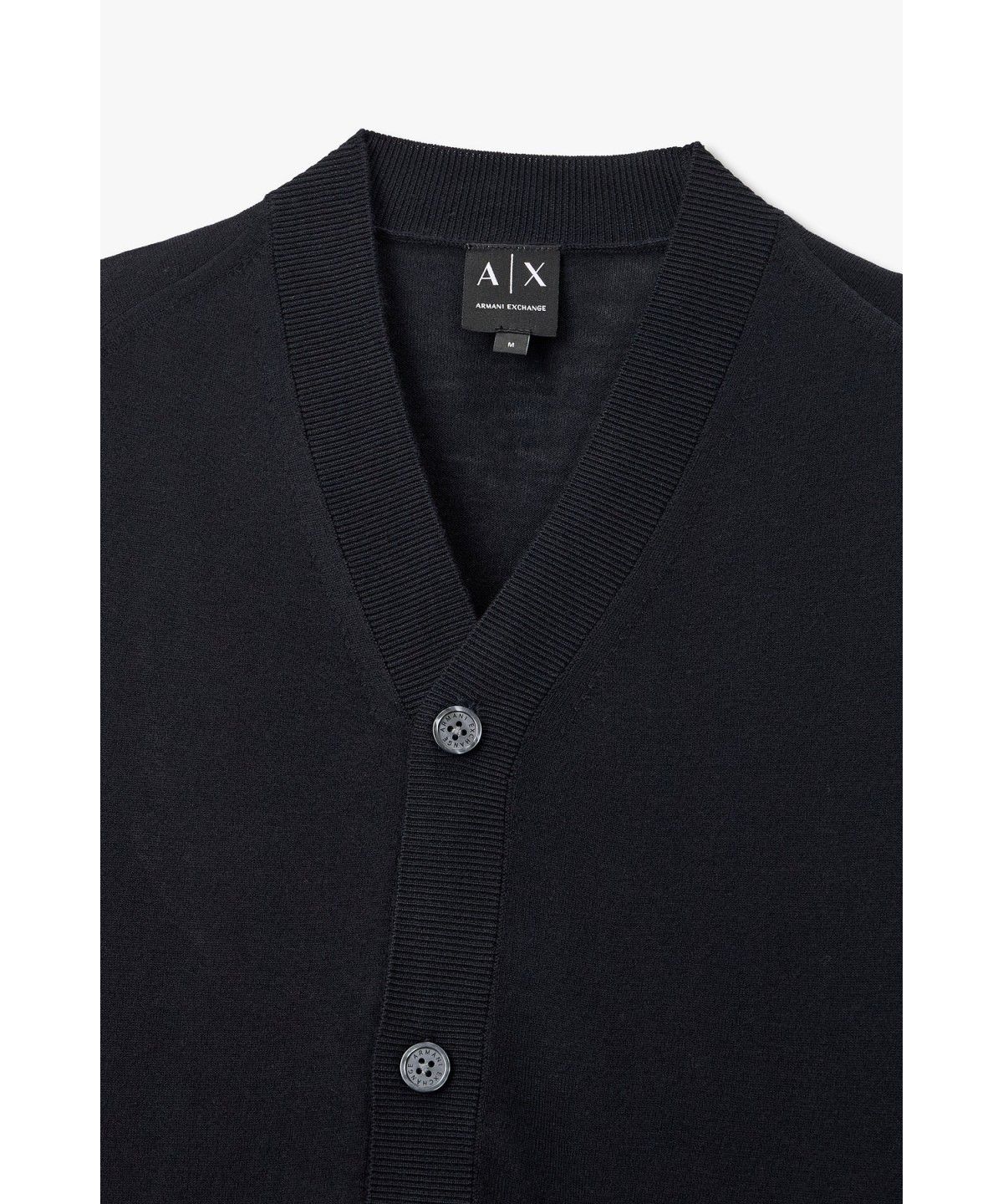 아르마니 익스체인지(ARMANI EXCHANGE) 남성 리오셀 블렌드 브이넥 가디건 _다크 네이비 A416332017
