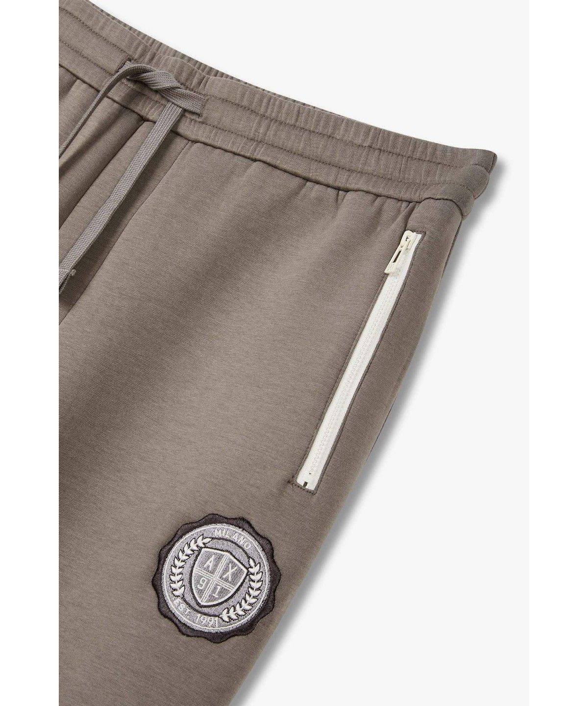 아르마니 익스체인지(ARMANI EXCHANGE) 남성 로고 패치 스트레치 스웨트팬츠 _초코 A416342005