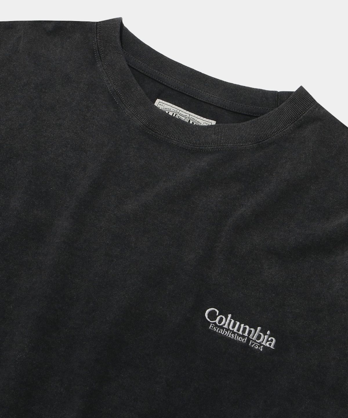컬럼비아 유니버시티(COLUMBIA UNIVERSITY) NYC EMB DYED L/S T-SHIRT_CHARCOAL