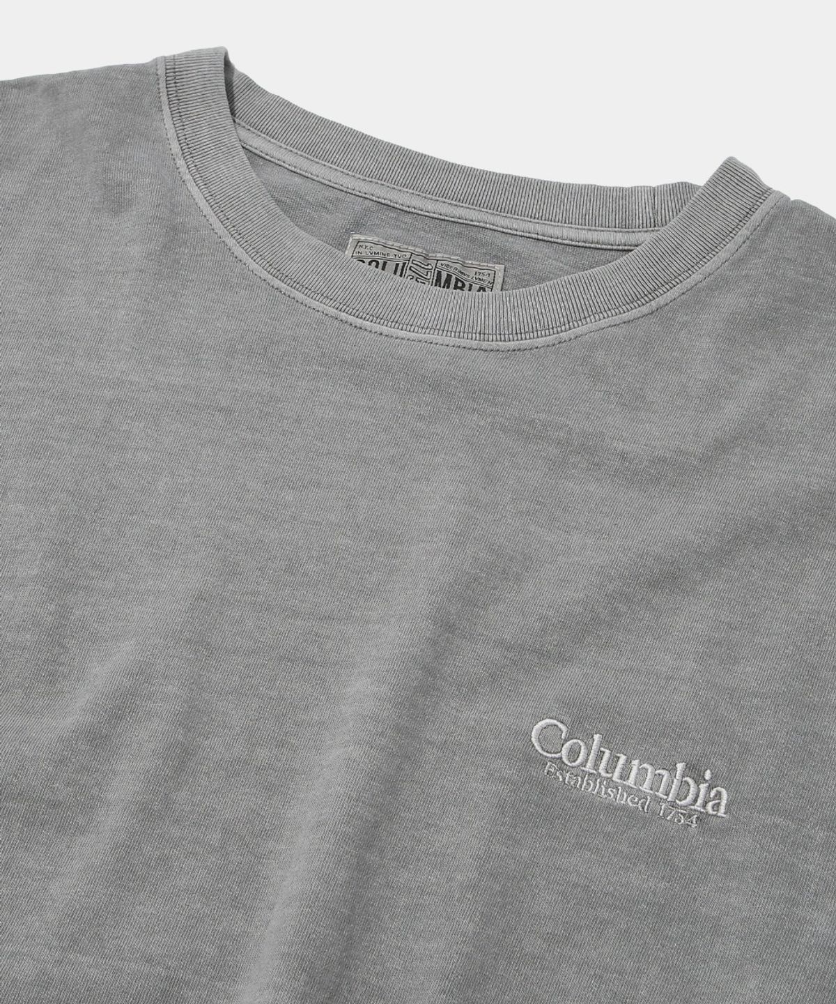 컬럼비아 유니버시티(COLUMBIA UNIVERSITY) NYC EMB DYED L/S T-SHIRT_GRAY