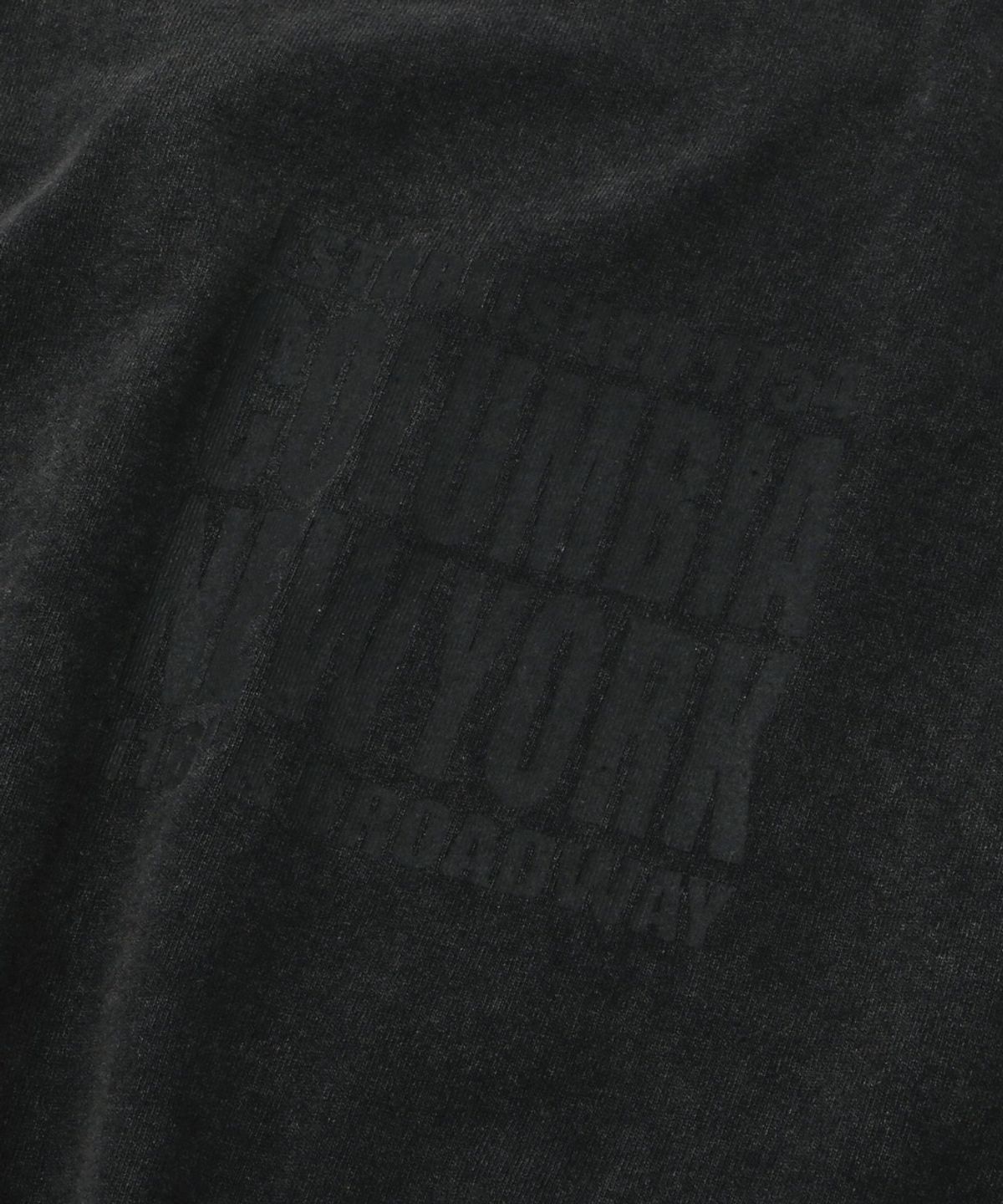 컬럼비아 유니버시티(COLUMBIA UNIVERSITY) CU SQUARE LOGO DYED L/S T-SHIRT_CHARCOAL