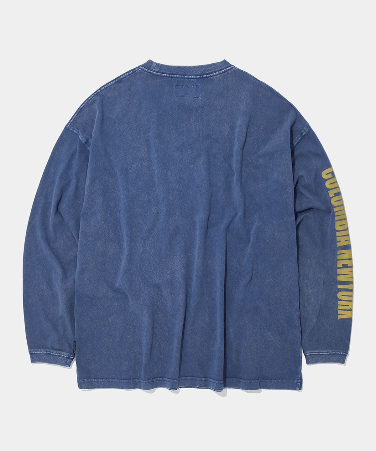 컬럼비아 유니버시티(COLUMBIA UNIVERSITY) CU SQUARE LOGO DYED L/S T-SHIRT_BLUE