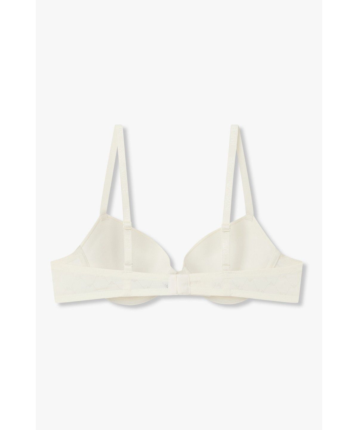 엠포리오 아르마니 언더웨어(EMPORIO ARMANI UNDERWEAR) 여성 자카드 로고 패턴 푸쉬업 브라 _화이트_0826385514