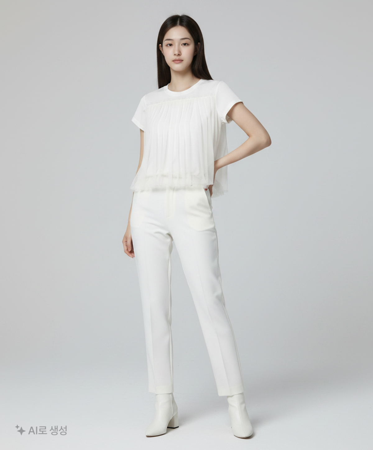 더티스(THETIS) CHIFFON PUMPKIN TOP_TT4S205IV SS