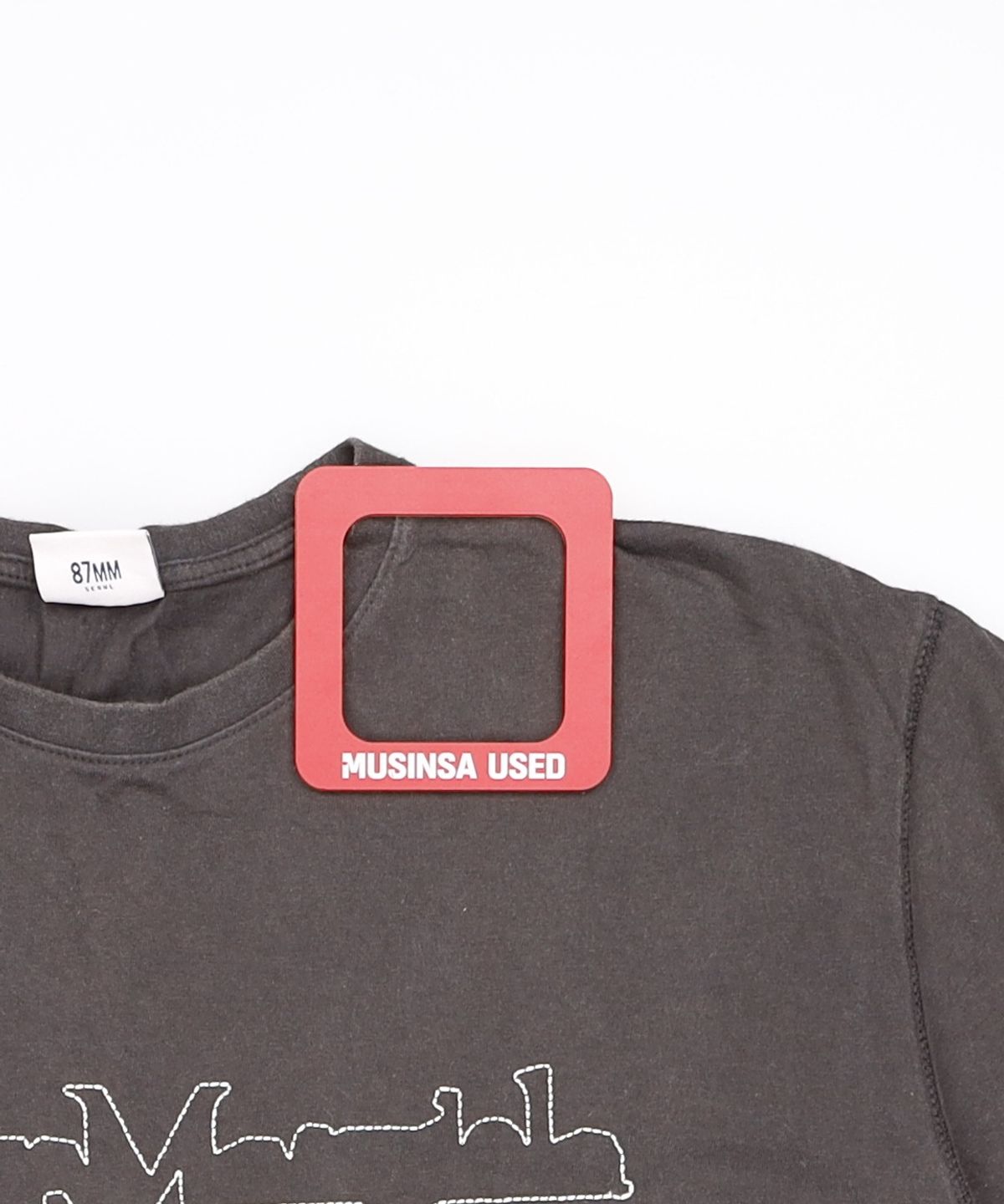 엠엠엘지(MMLG) [Mmlg] MAISON EMBROIDERY HF-T (CHARCOAL BLACK) L