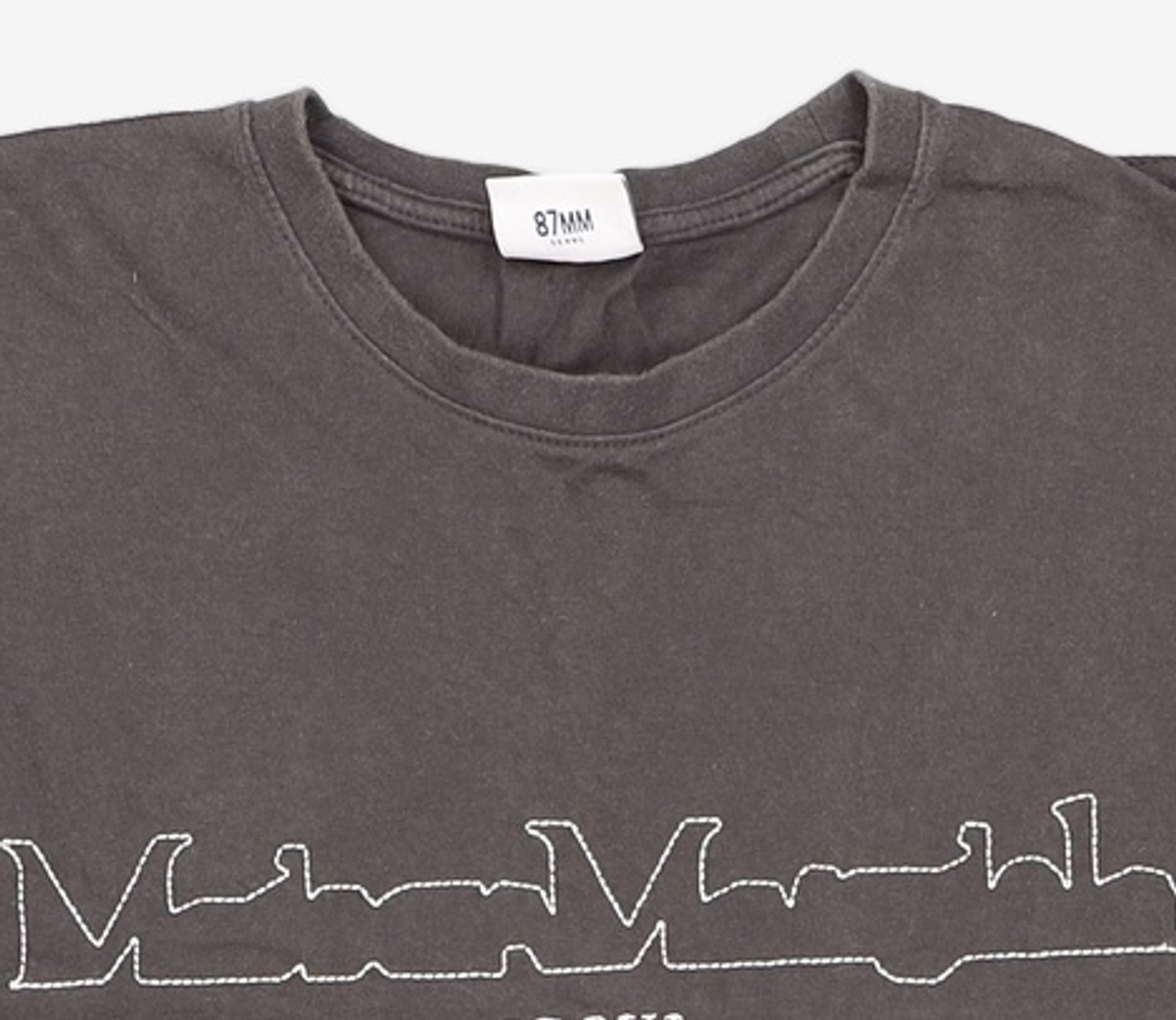 엠엠엘지(MMLG) [Mmlg] MAISON EMBROIDERY HF-T (CHARCOAL BLACK) L