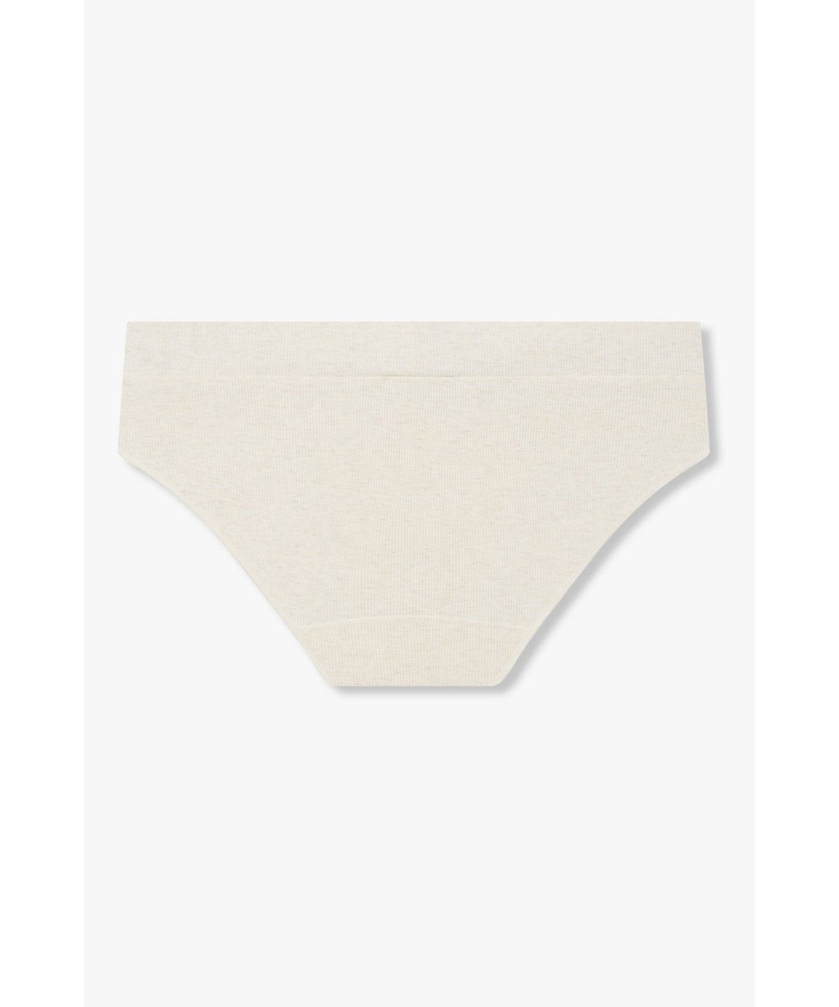 엠포리오 아르마니 언더웨어(EMPORIO ARMANI UNDERWEAR) 여성 리브드 로고 패치 브리프 _오트밀_0826311501