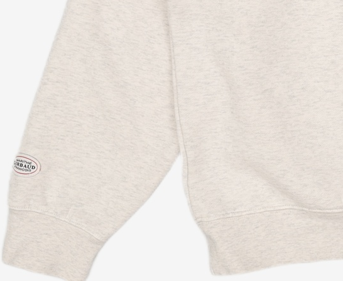 마리떼 프랑소와 저버(MARITHÉ + FRANҪOIS GIRBAUD) CLASSIC LOGO EMBROIDERY SWEATSHIRT BRUSHED oatmeal M