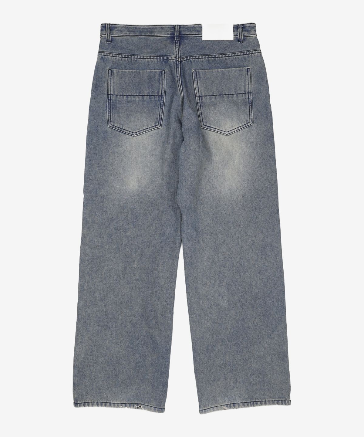 데케트(DECET) Mid Rise Wide Jeans DCPT027CrinkleBlue 34