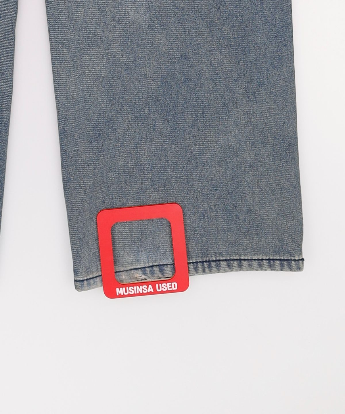 데케트(DECET) Mid Rise Wide Jeans DCPT027CrinkleBlue 34