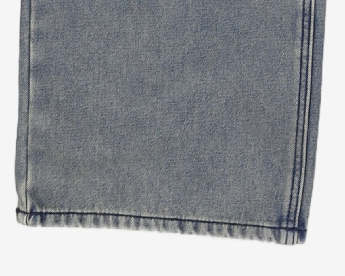 데케트(DECET) Mid Rise Wide Jeans DCPT027CrinkleBlue 34