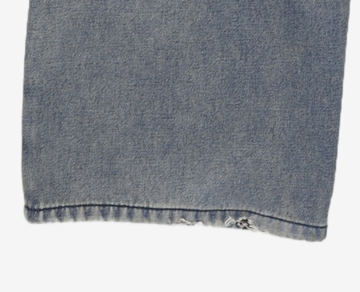 데케트(DECET) Mid Rise Wide Jeans DCPT027CrinkleBlue 34