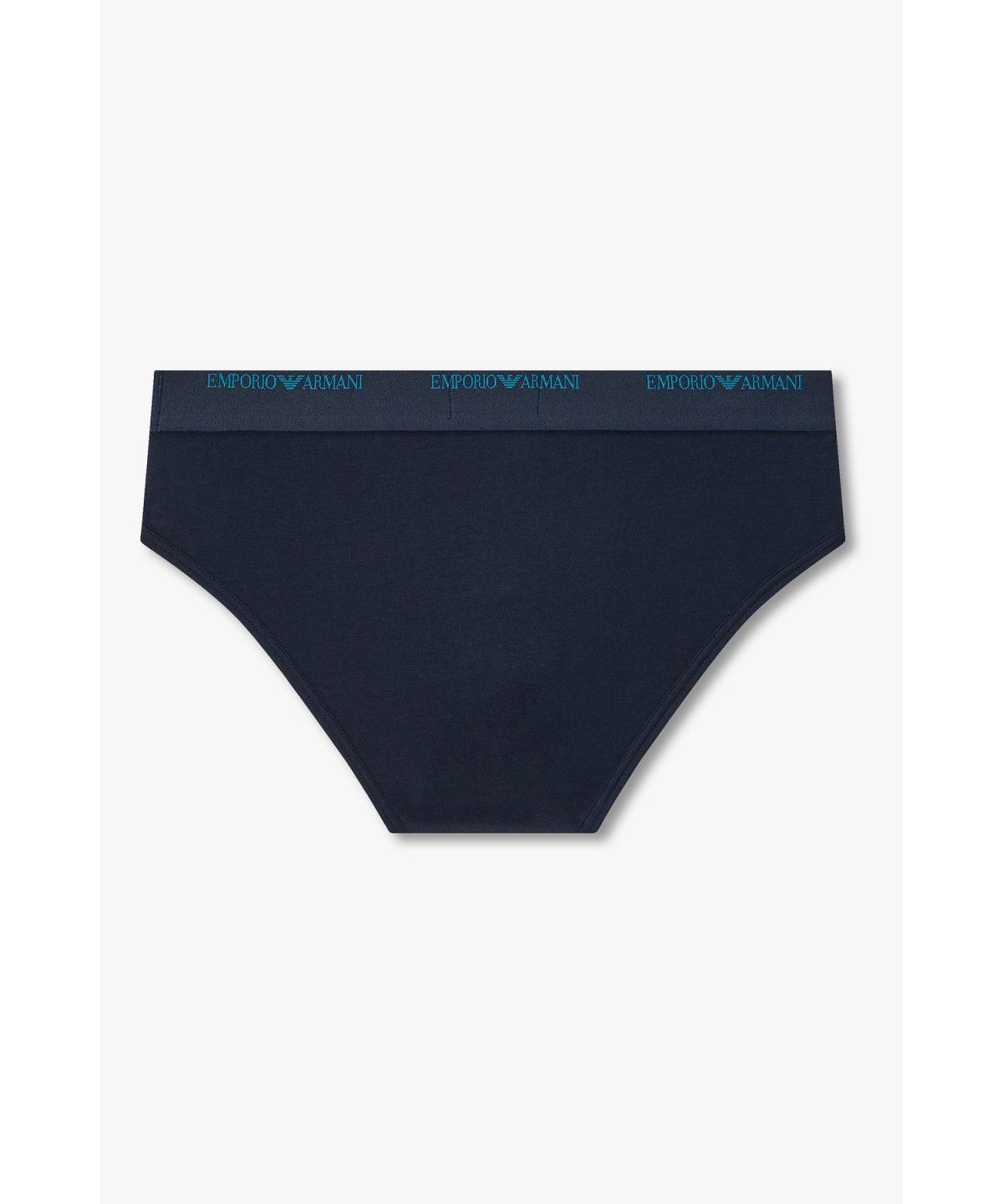 엠포리오 아르마니 언더웨어(EMPORIO ARMANI UNDERWEAR) 남성 로고 프린트 더블 테이프 브리프 _네이비_0816311011