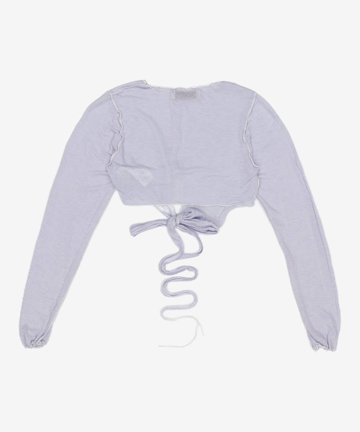 뚜오미오(TUOMIO) SHEER TWISTED TOP [BLUE] S