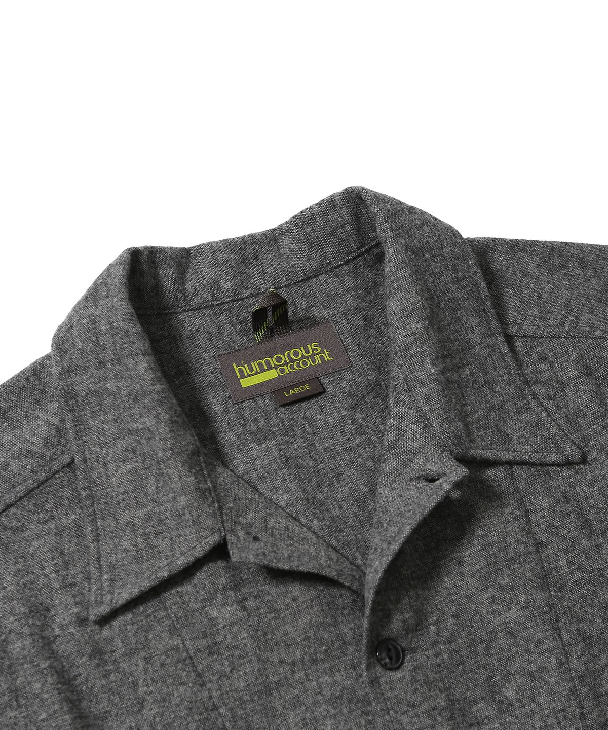 휴머러스 어카운트(HUMOROUS ACCOUNT) REST WORK SHIRT / HEATHER BLACK