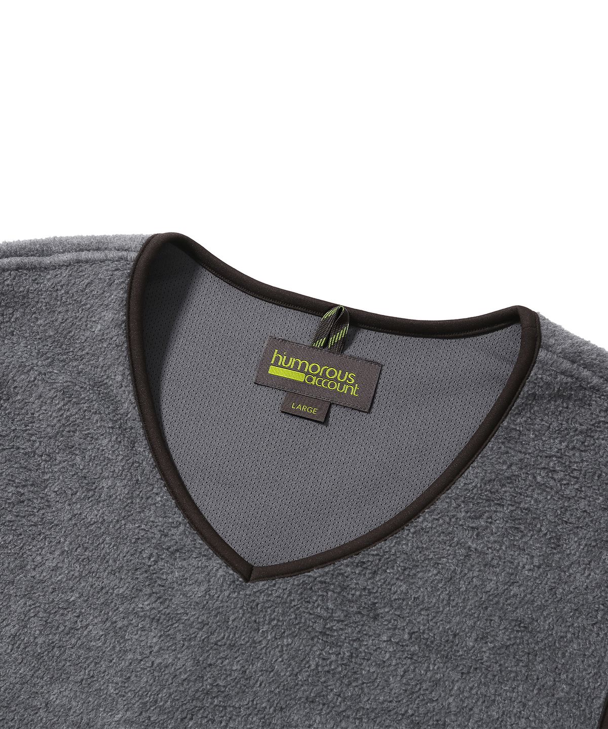 휴머러스 어카운트(HUMOROUS ACCOUNT) WAVE PK FLEECE VEST / MELANGE DARK GRAY