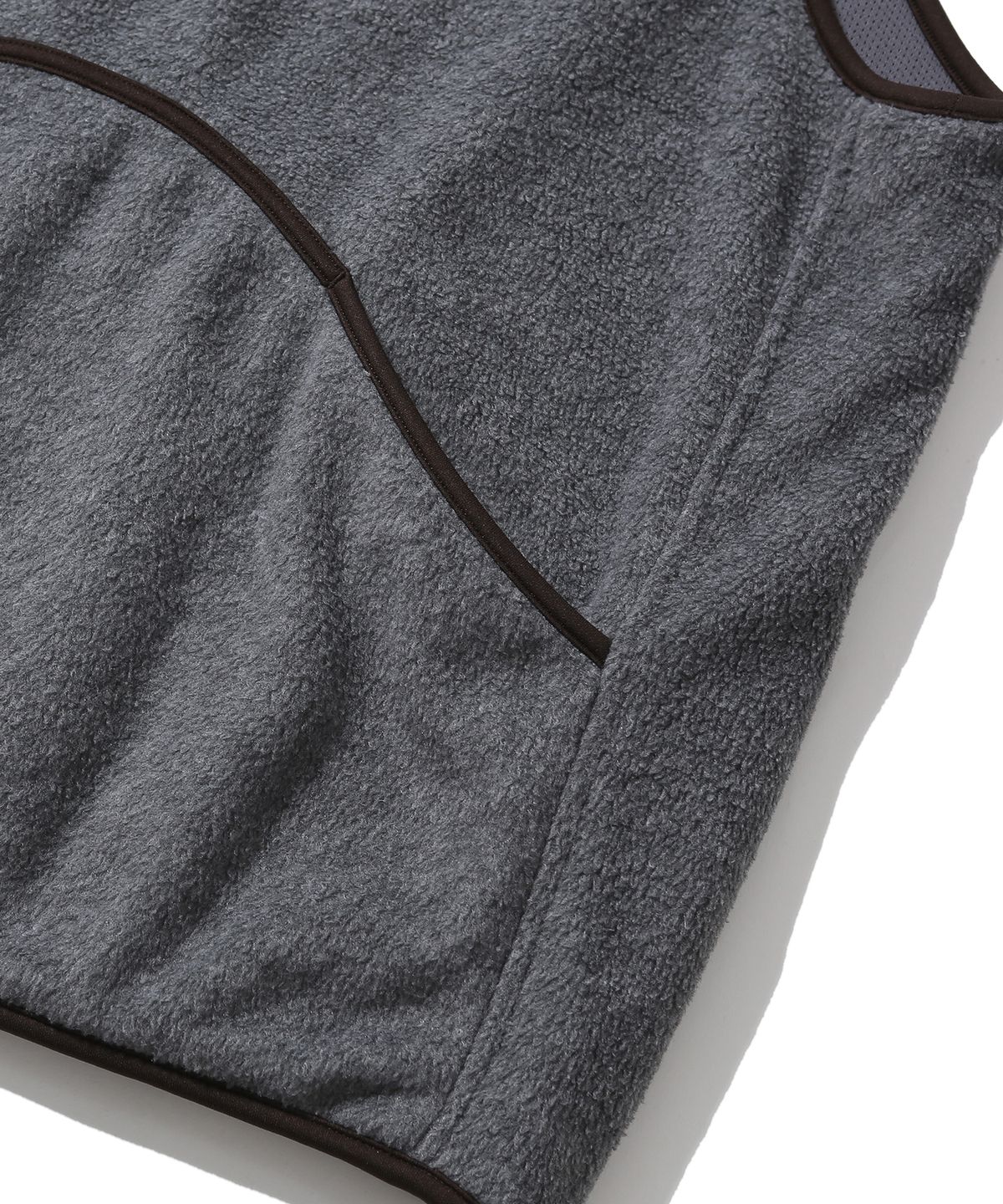 휴머러스 어카운트(HUMOROUS ACCOUNT) WAVE PK FLEECE VEST / MELANGE DARK GRAY