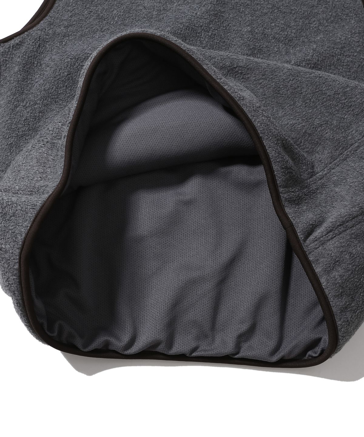휴머러스 어카운트(HUMOROUS ACCOUNT) WAVE PK FLEECE VEST / MELANGE DARK GRAY