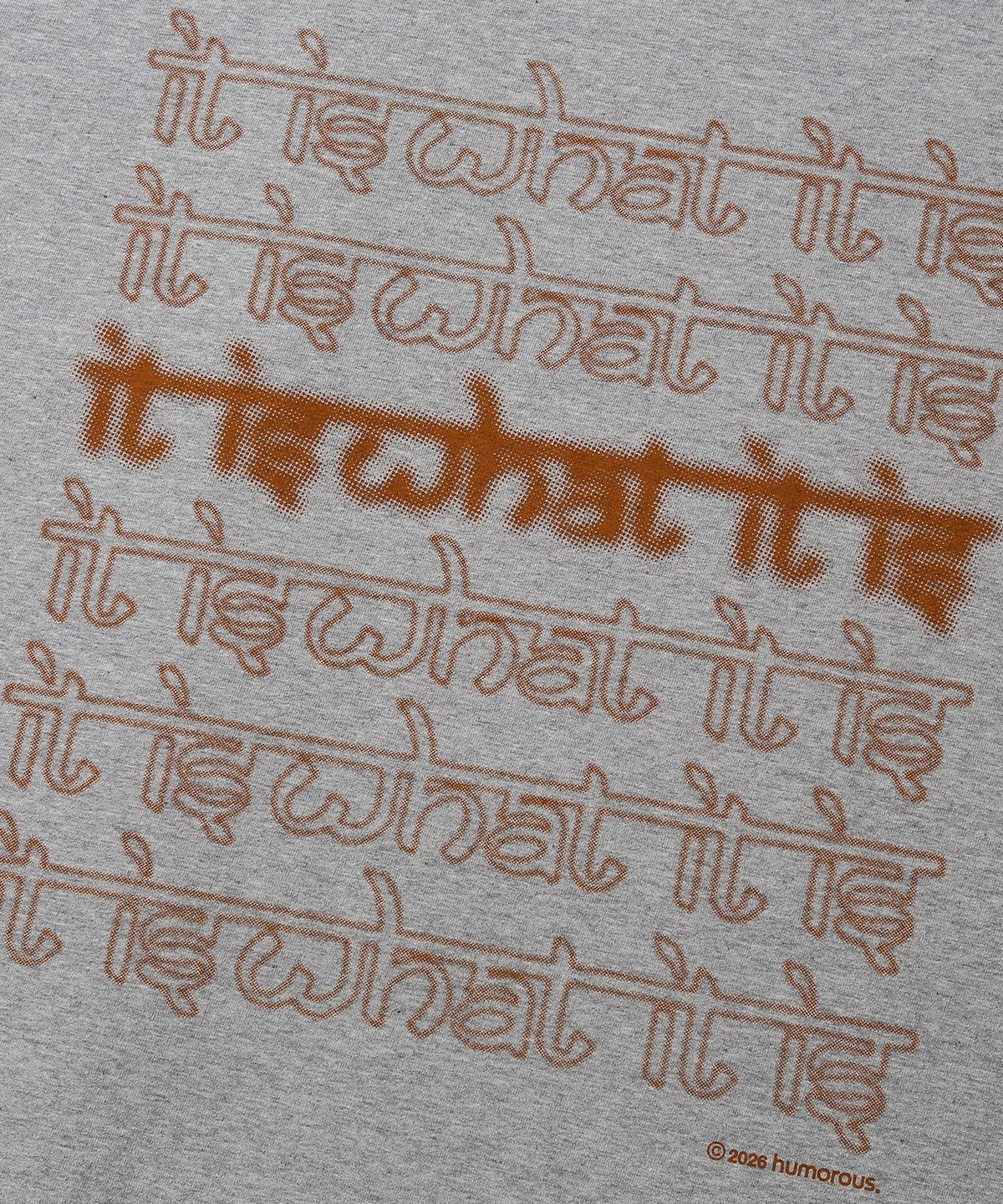 휴머러스 어카운트(HUMOROUS ACCOUNT) IWI L/S TEE / MELANGE GRAY