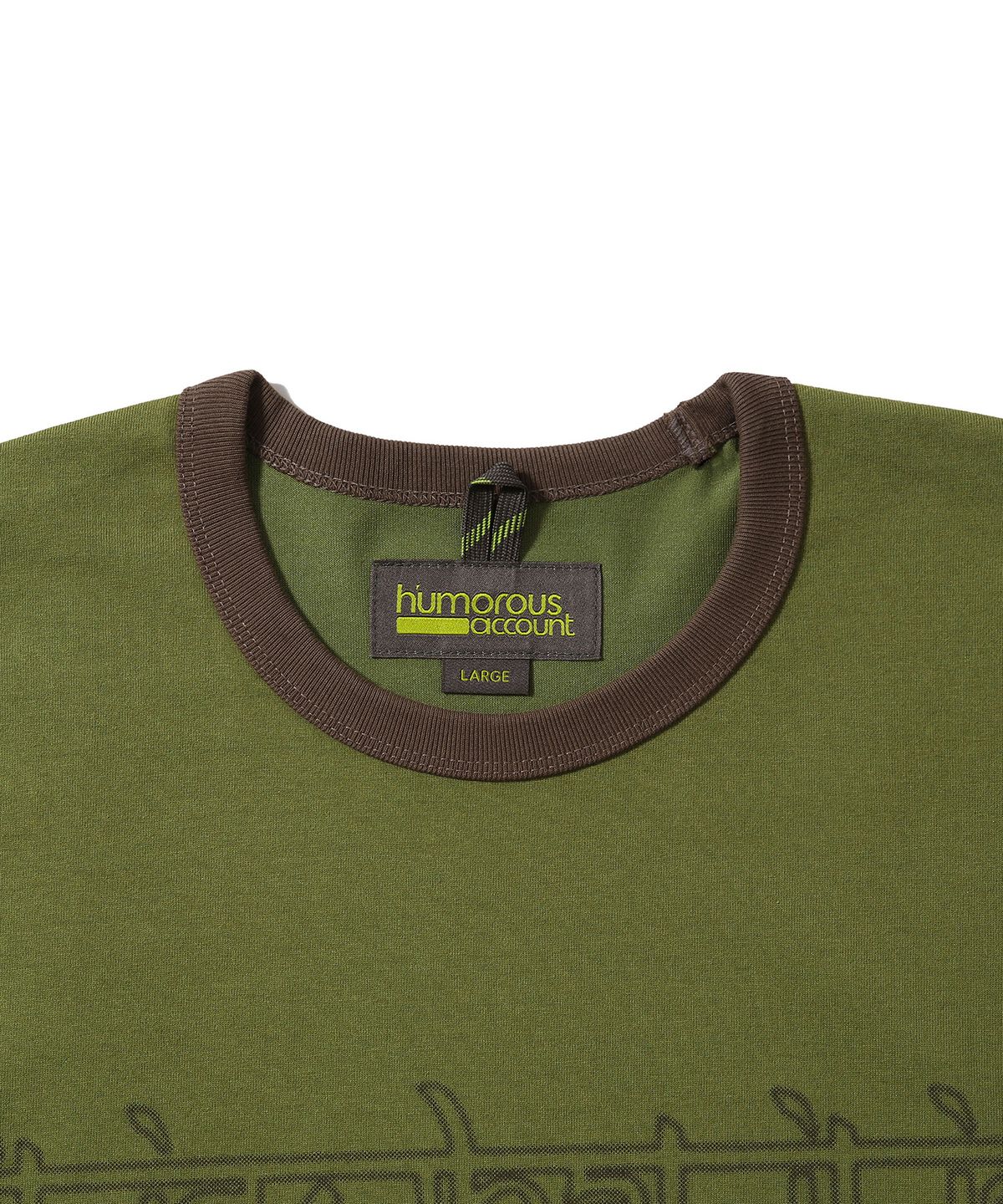 휴머러스 어카운트(HUMOROUS ACCOUNT) IWI L/S TEE / MUSTARD GREEN