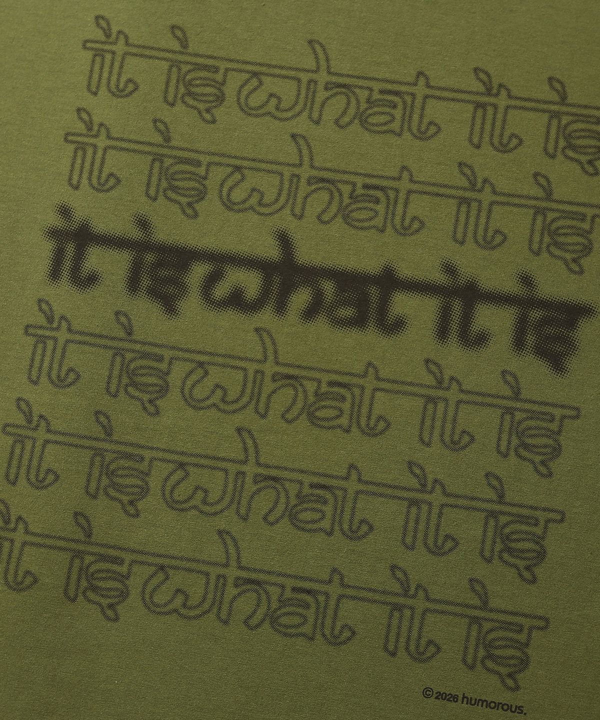 휴머러스 어카운트(HUMOROUS ACCOUNT) IWI L/S TEE / MUSTARD GREEN