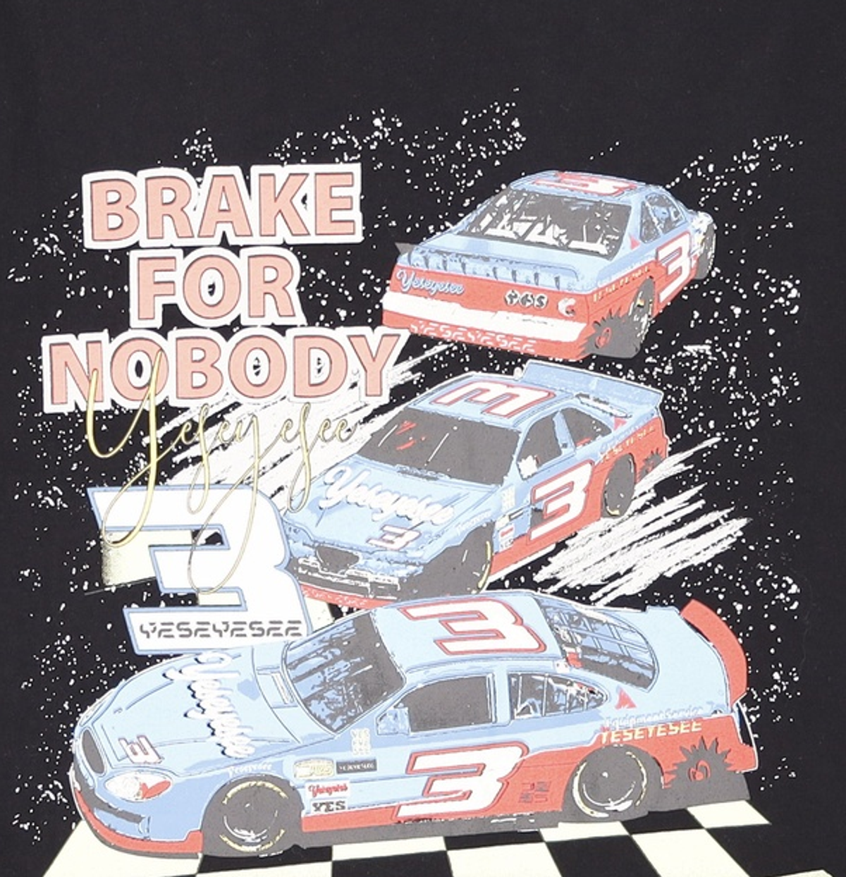 예스아이씨(YESEYESEE) Racing 23 Tee Black L