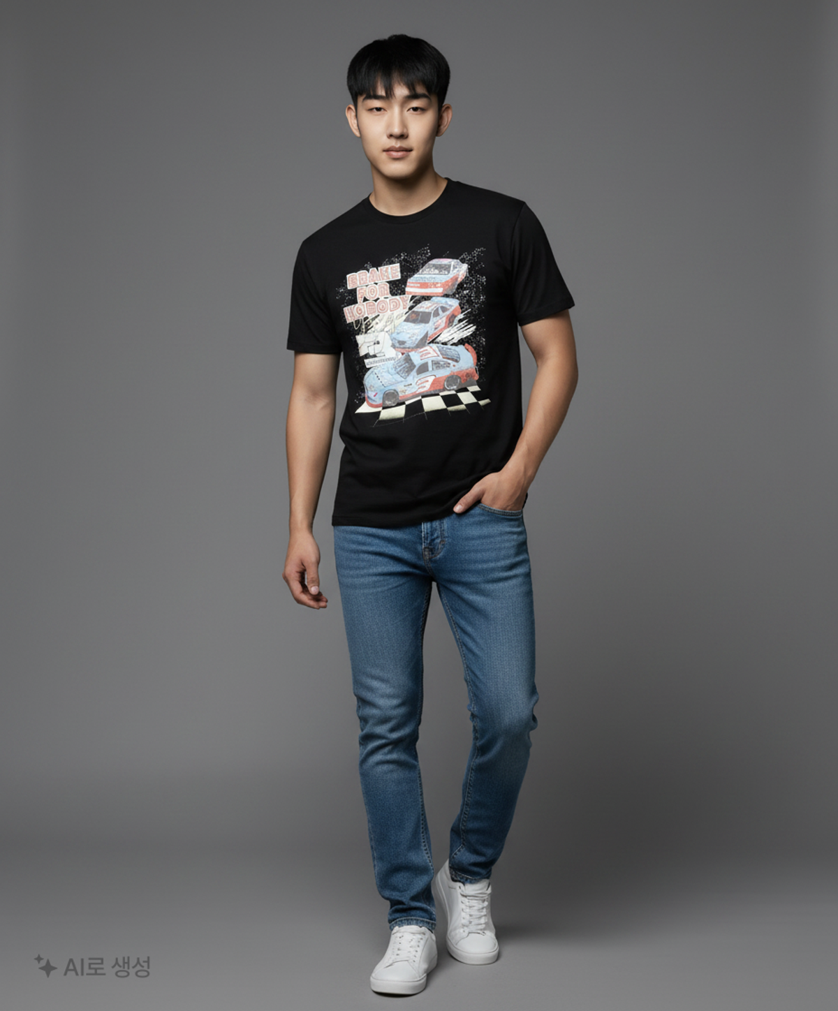 예스아이씨(YESEYESEE) Racing 23 Tee Black L