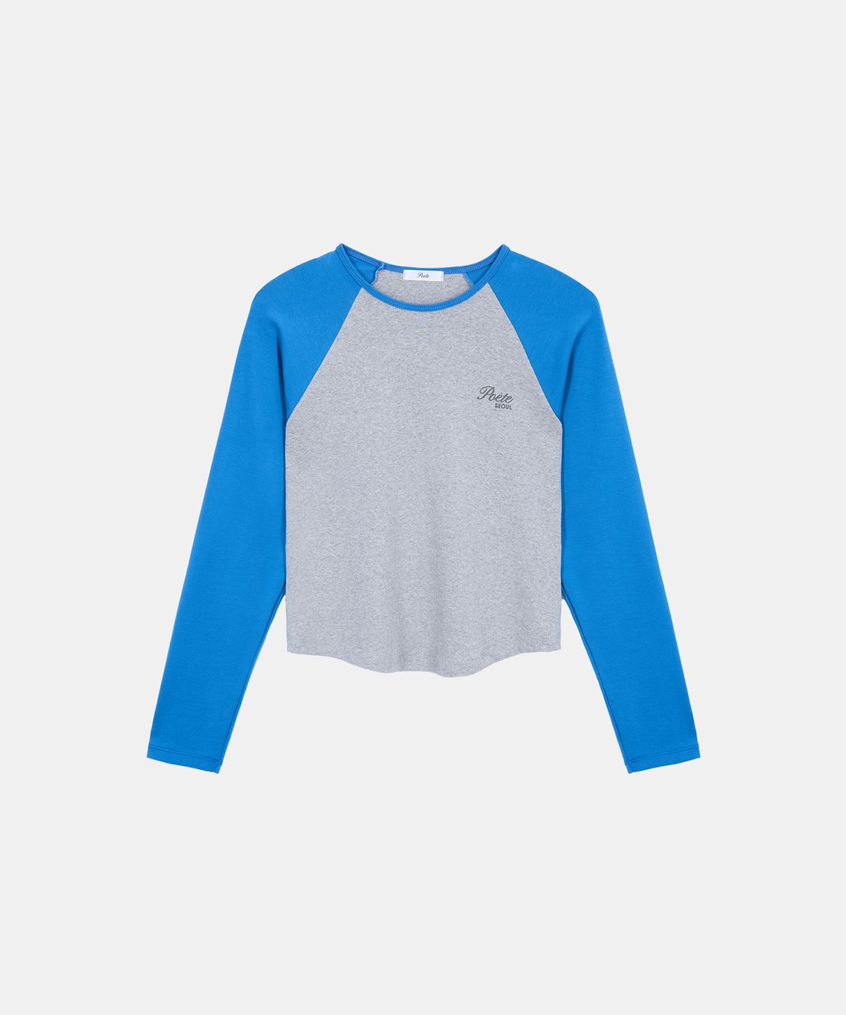 포에트서울(POETSEOUL) BLOCK RAGLAN T-SHIRT_blue