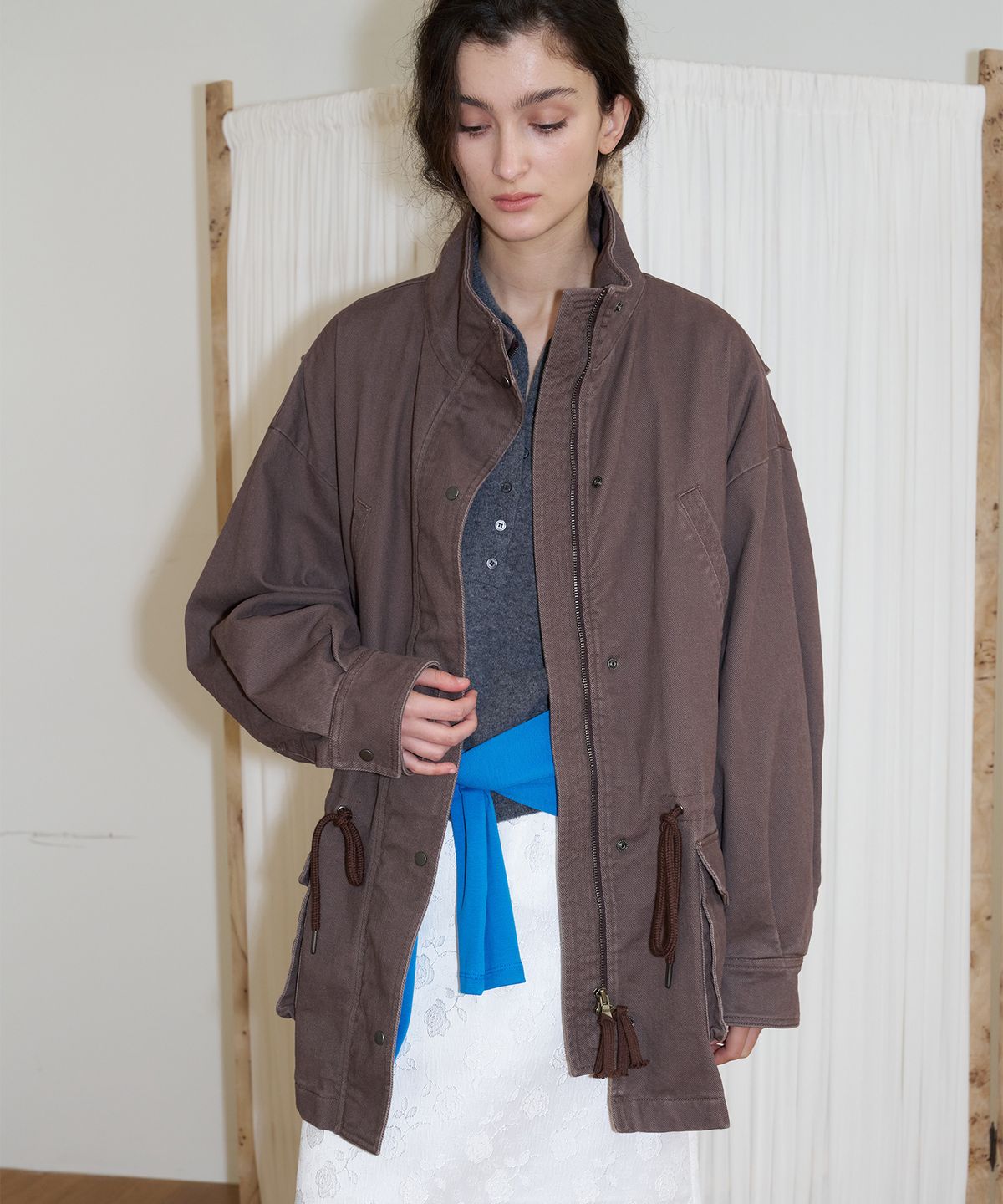 포에트서울(POETSEOUL) FADED FIELD JACKET_rose brown