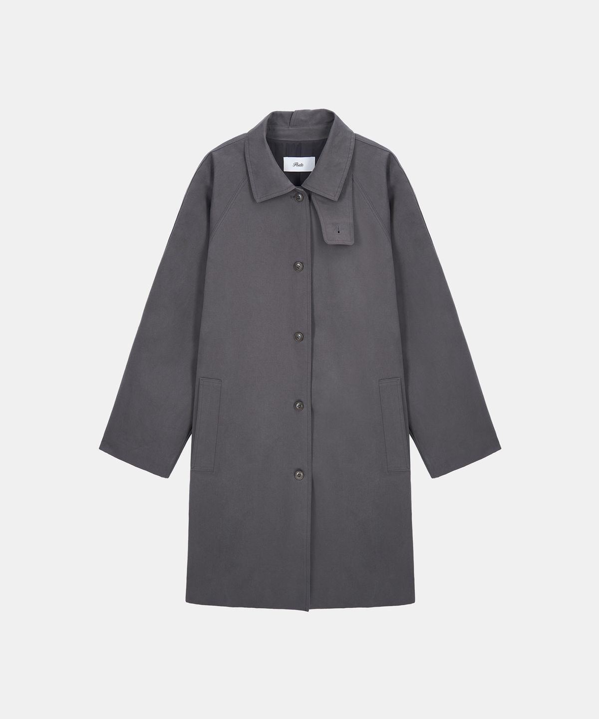 포에트서울(POETSEOUL) FOLD HALF TRENCH_dark grey