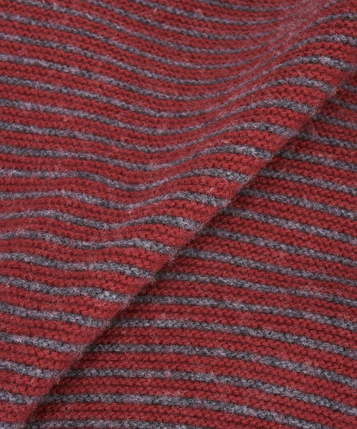 포에트서울(POETSEOUL) HALO STRIPE KNIT_red/charcoal