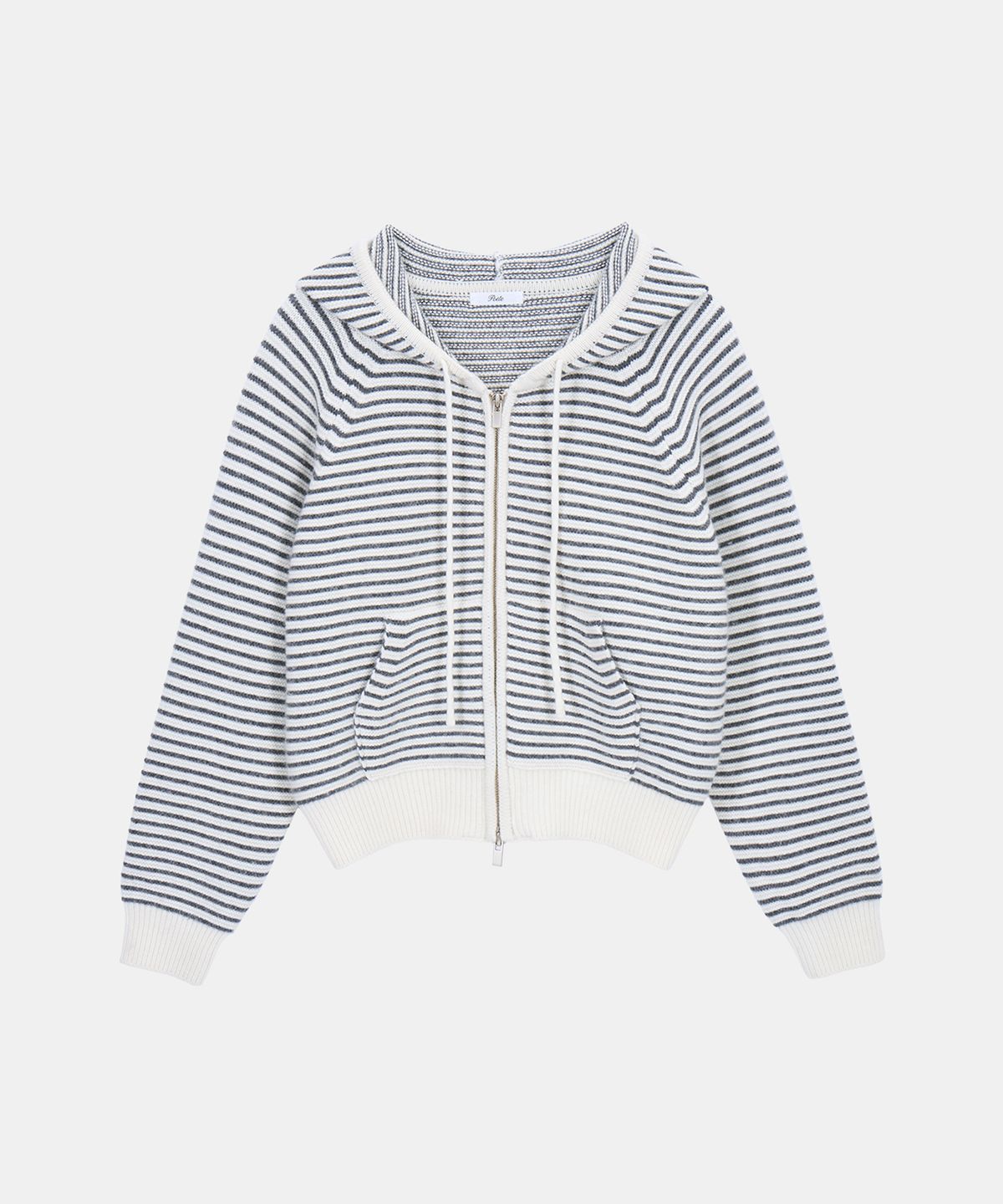 포에트서울(POETSEOUL) HALO STRIPE KNIT_ivory/gray
