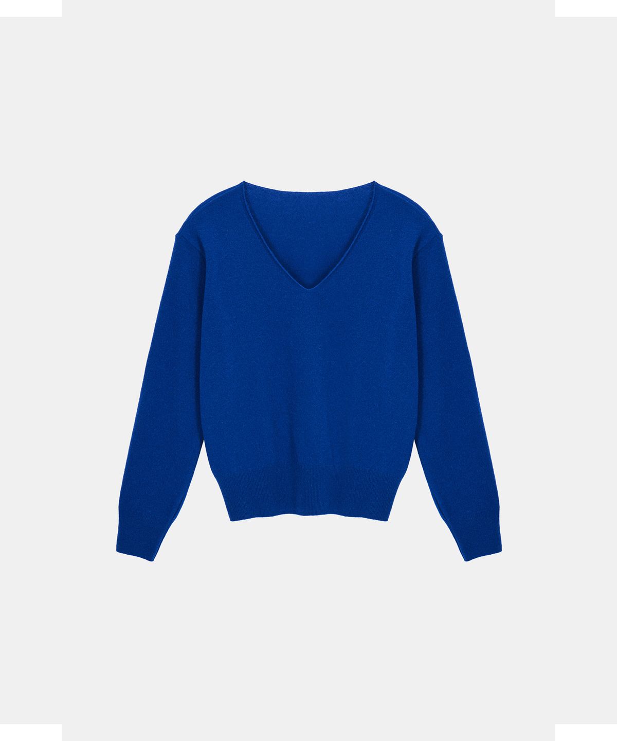 포에트서울(POETSEOUL) SIGN V-NECK KNIT_cobalt