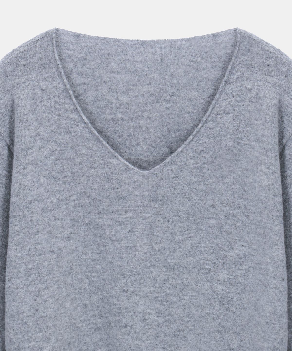 포에트서울(POETSEOUL) SIGN V-NECK KNIT_melange gray