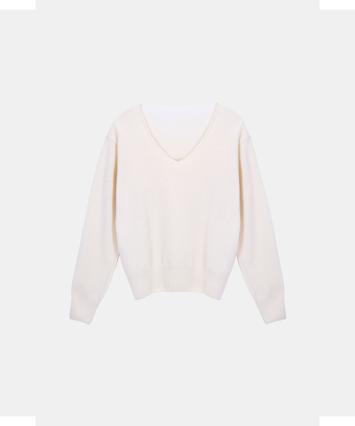 포에트서울(POETSEOUL) SIGN V-NECK KNIT_ivory