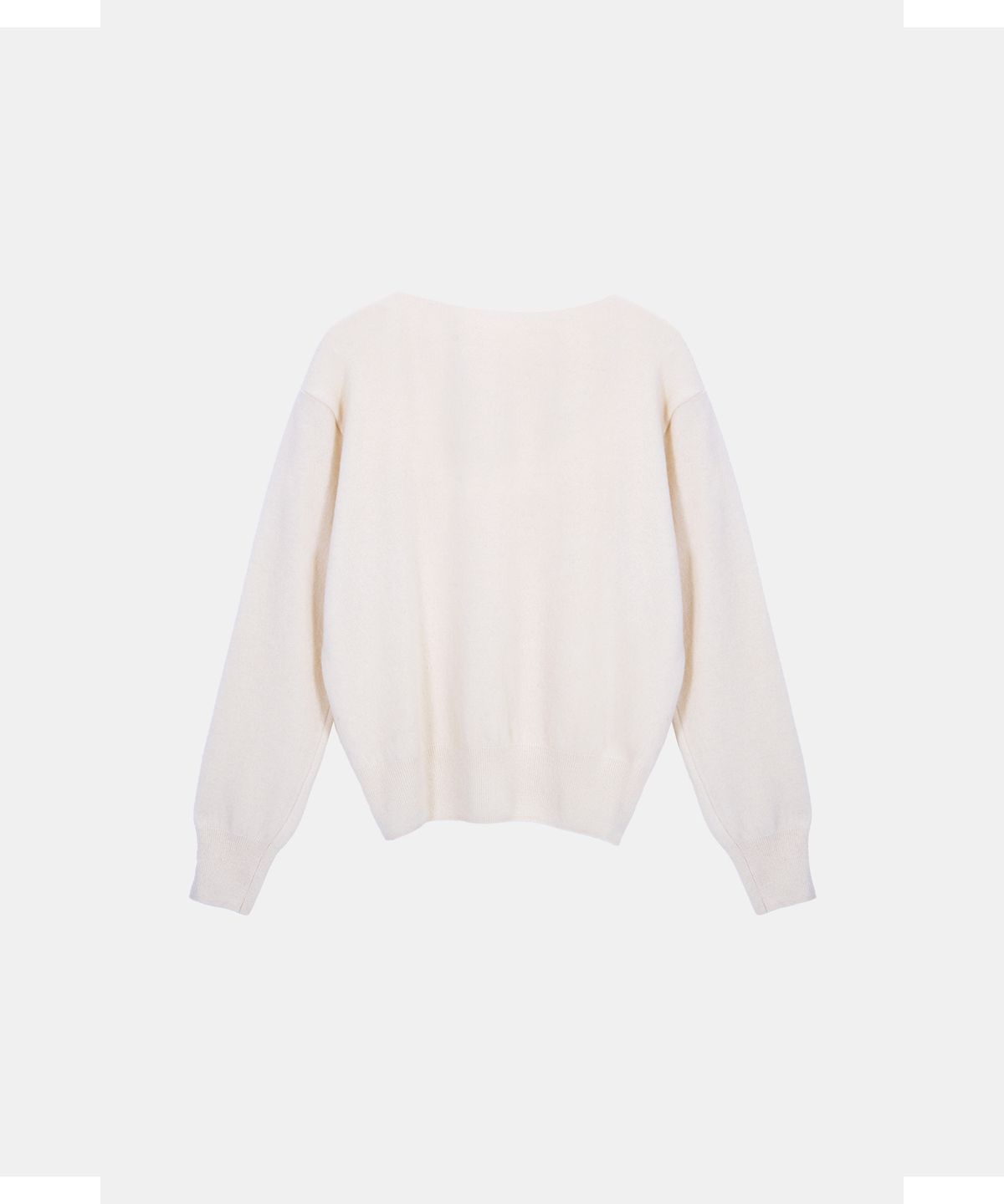포에트서울(POETSEOUL) SIGN V-NECK KNIT_ivory