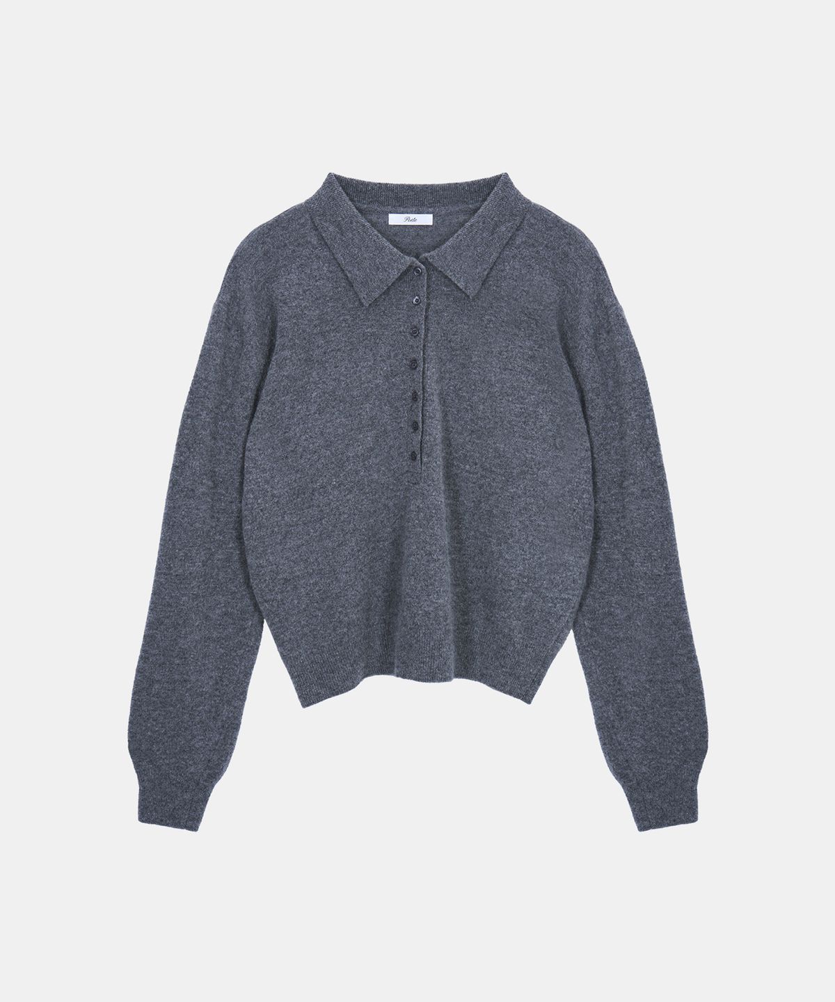 포에트서울(POETSEOUL) TINT COLLAR KNIT_merange gray