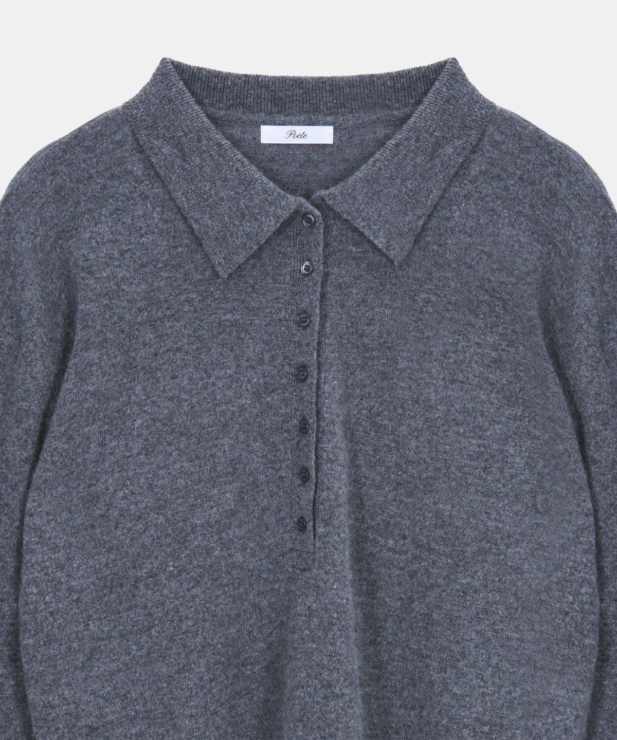 포에트서울(POETSEOUL) TINT COLLAR KNIT_merange gray