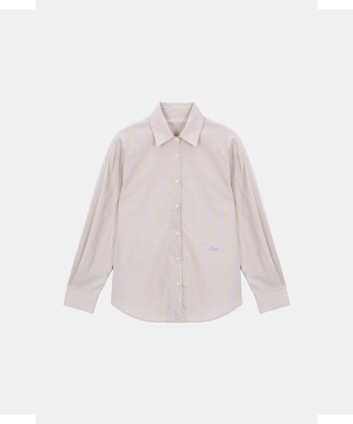 포에트서울(POETSEOUL) BLEND CHECK SHIRT_purple