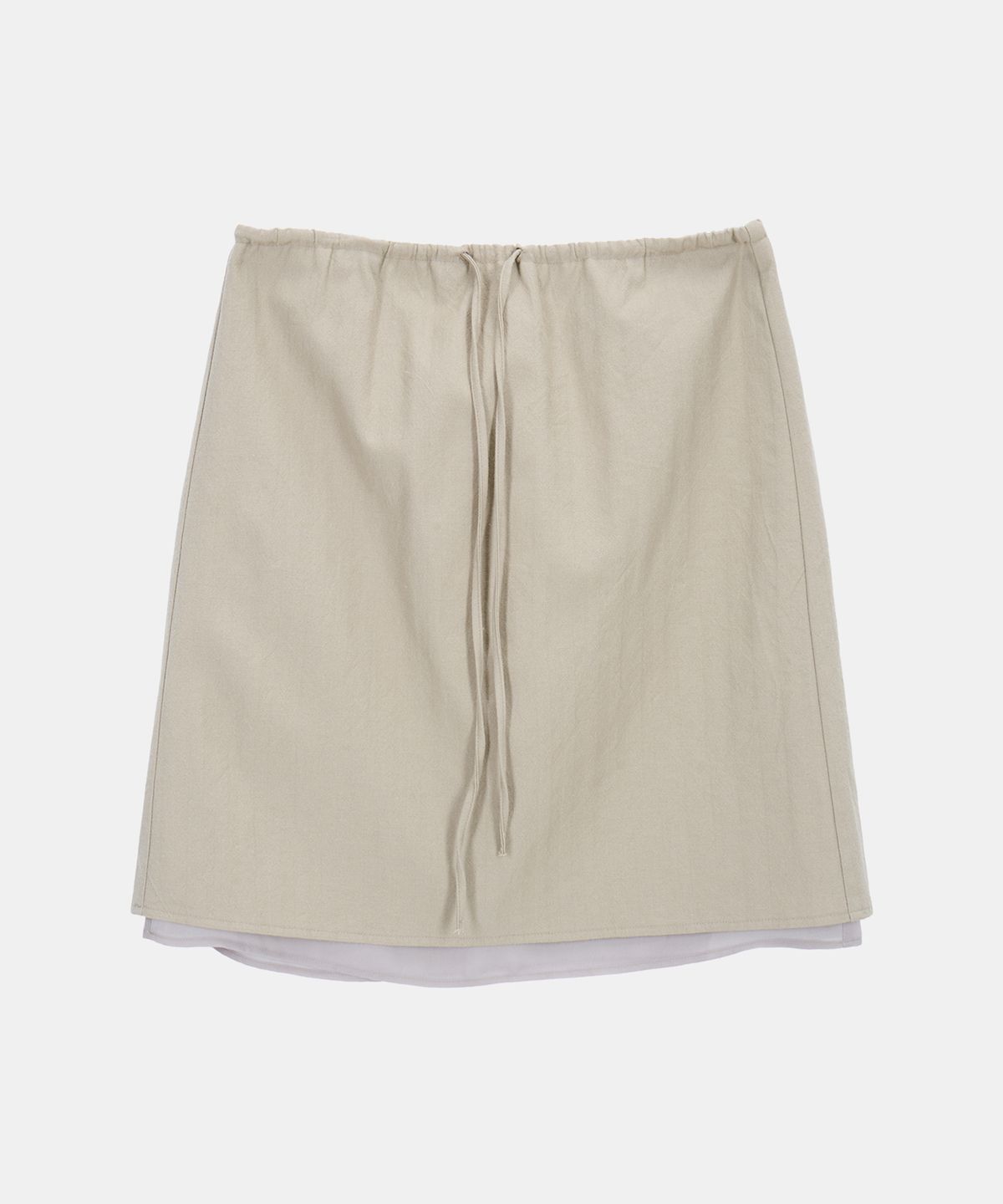 포에트서울(POETSEOUL) HERRINGBONE VEIL SKIRT_khaki