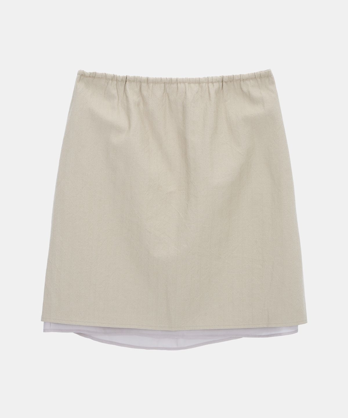 포에트서울(POETSEOUL) HERRINGBONE VEIL SKIRT_khaki