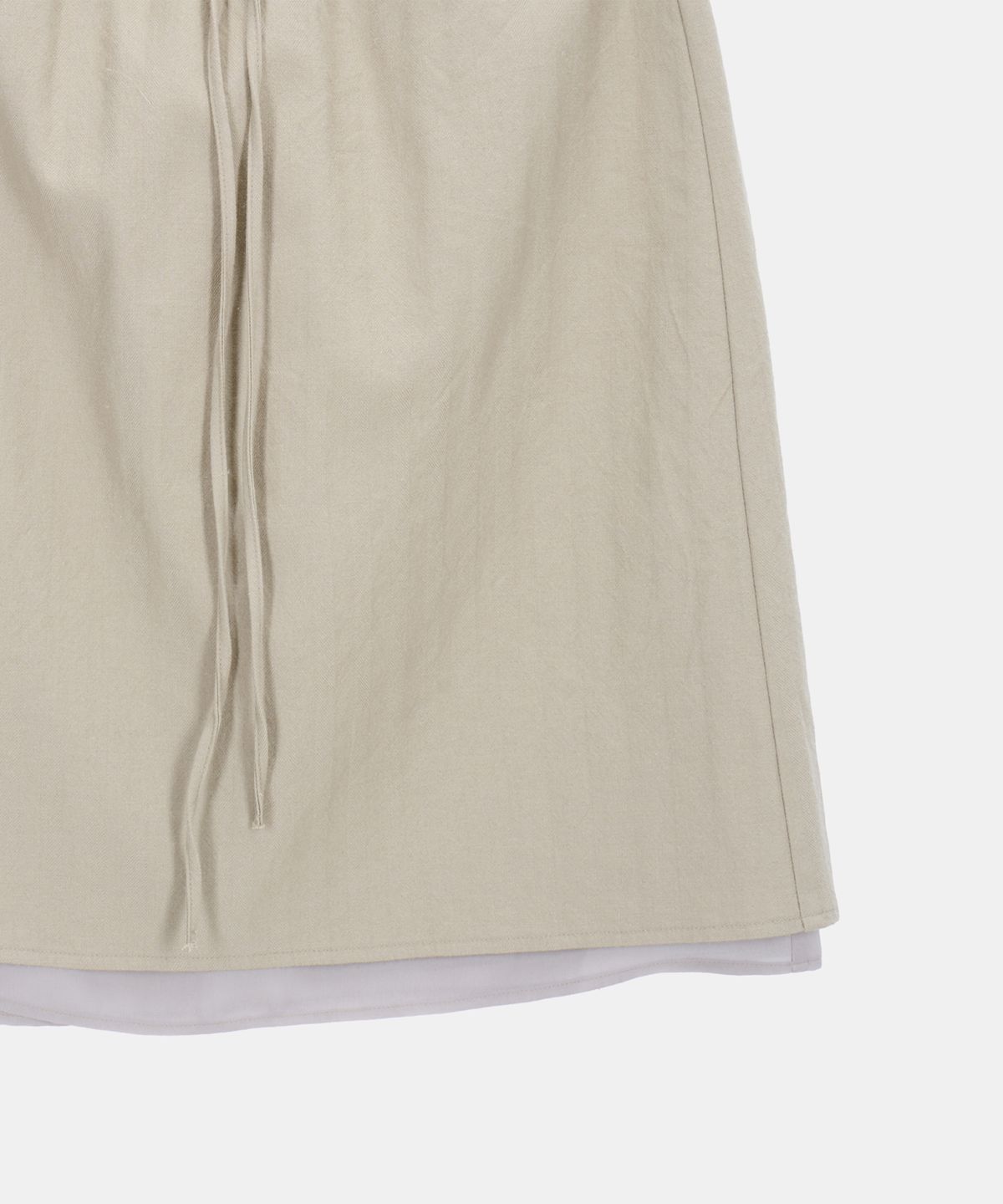 포에트서울(POETSEOUL) HERRINGBONE VEIL SKIRT_khaki