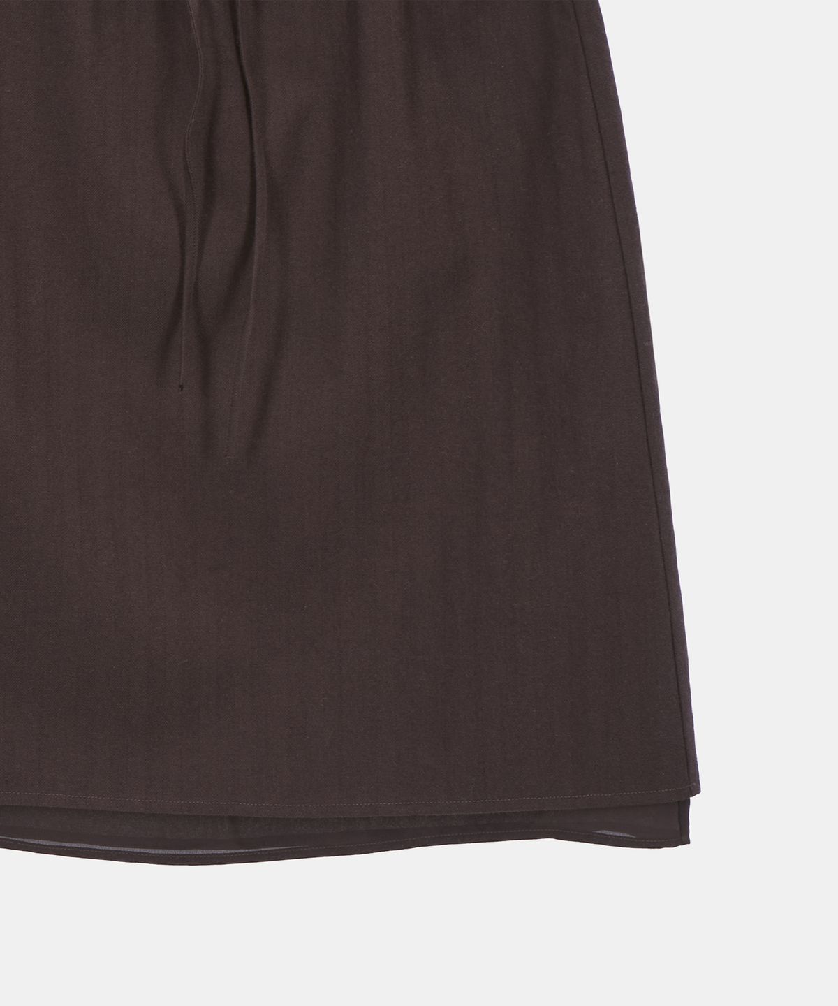 포에트서울(POETSEOUL) HERRINGBONE VEIL SKIRT_brown