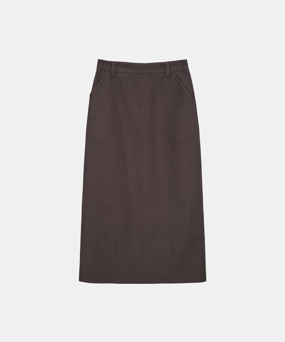 포에트서울(POETSEOUL) POETE LOGO MAXI SKIRT_brown