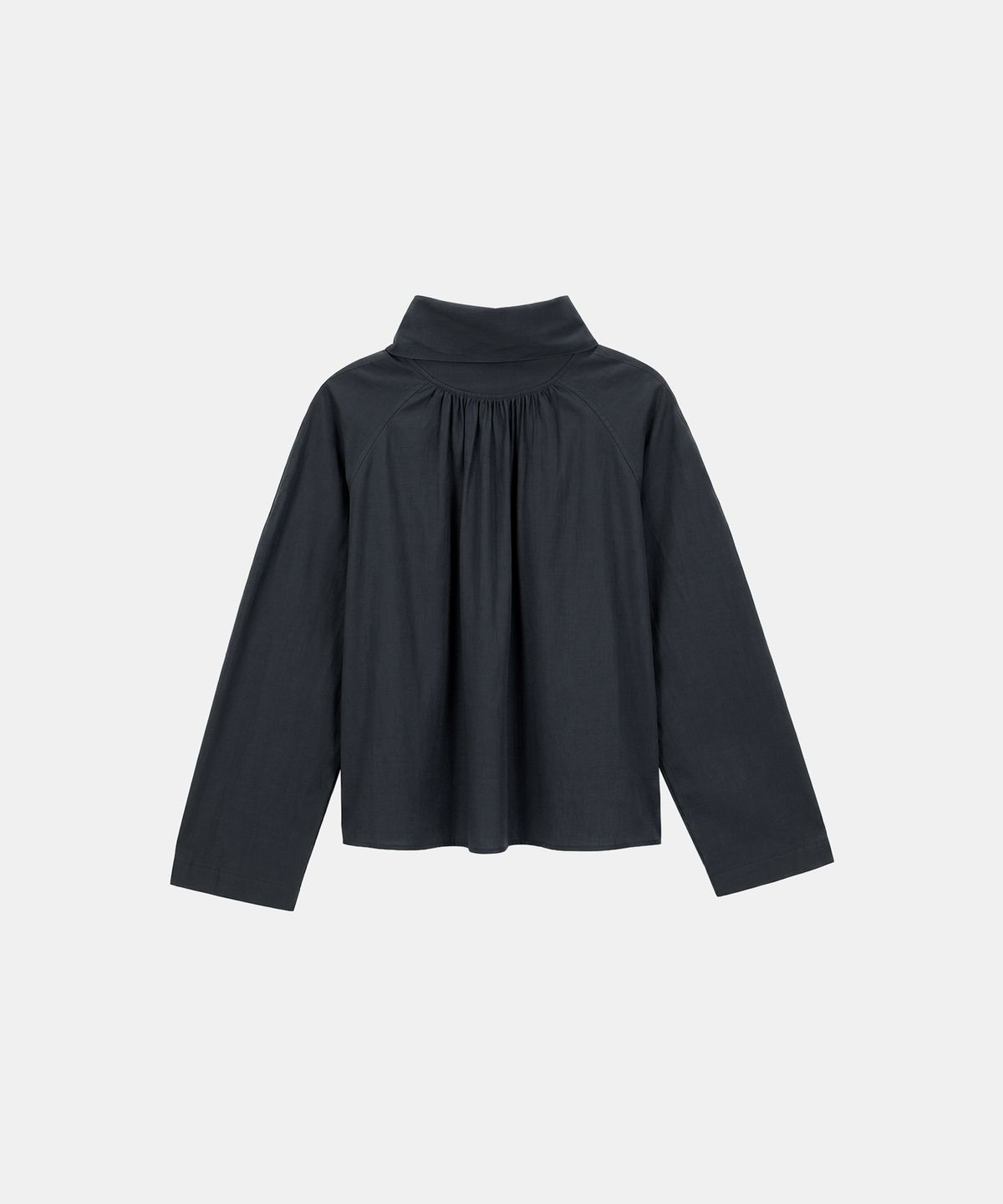 포에트서울(POETSEOUL) DOUBLE TIE BLOUSE_dark grey