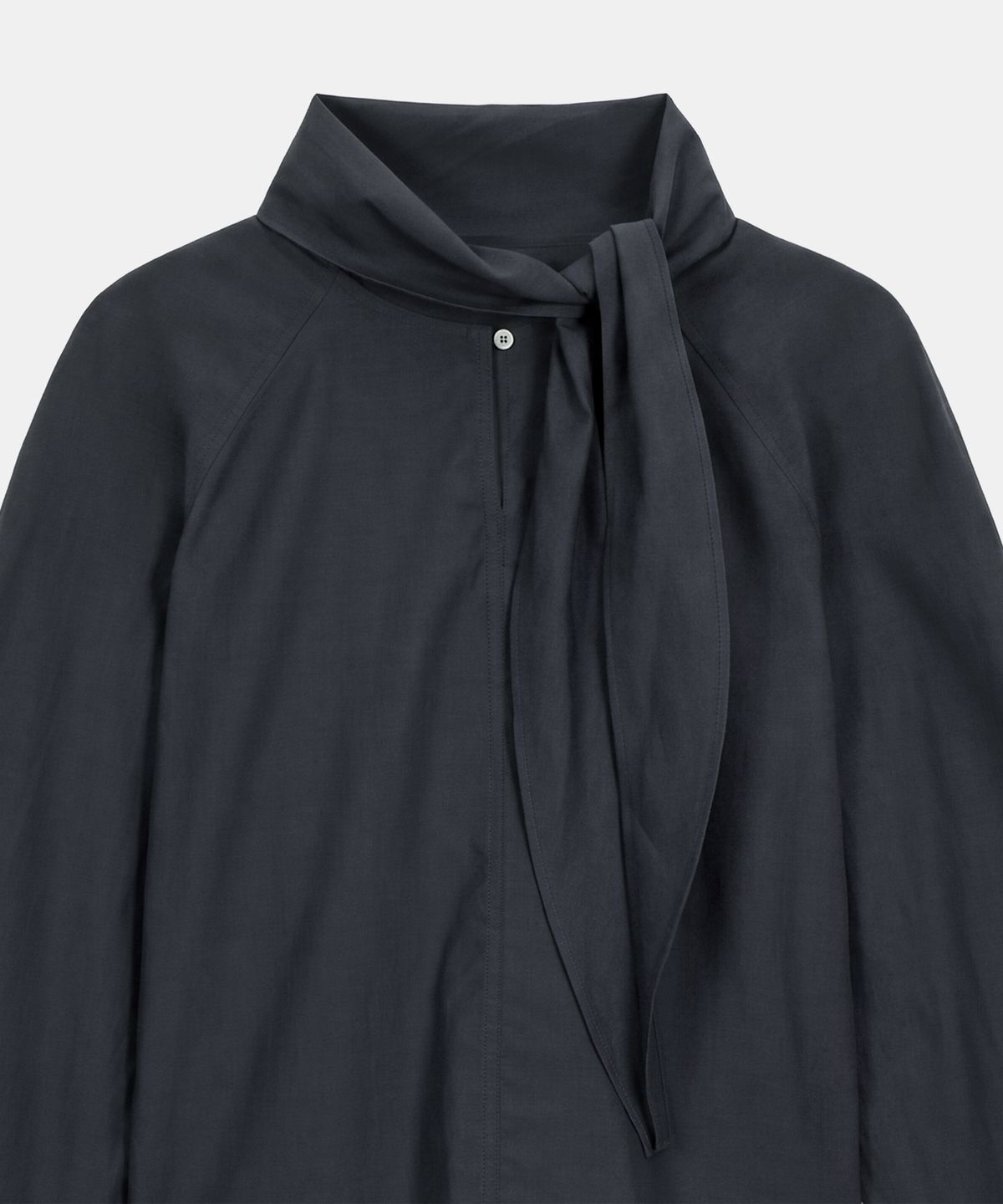 포에트서울(POETSEOUL) DOUBLE TIE BLOUSE_dark grey
