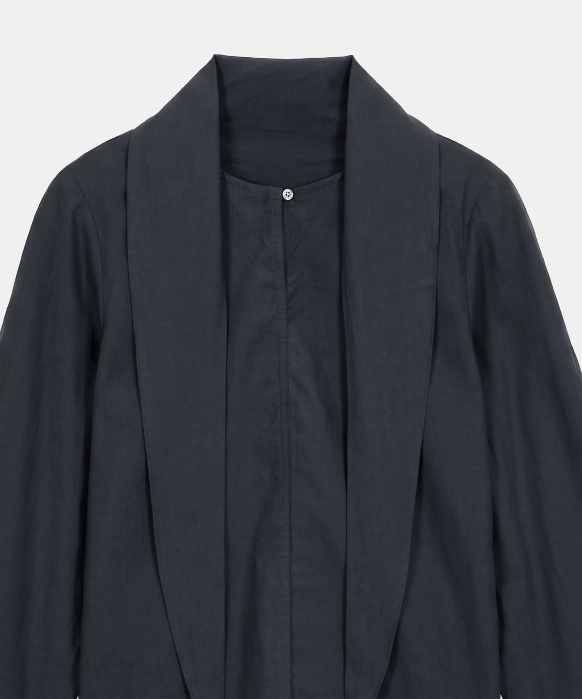 포에트서울(POETSEOUL) DOUBLE TIE BLOUSE_dark grey