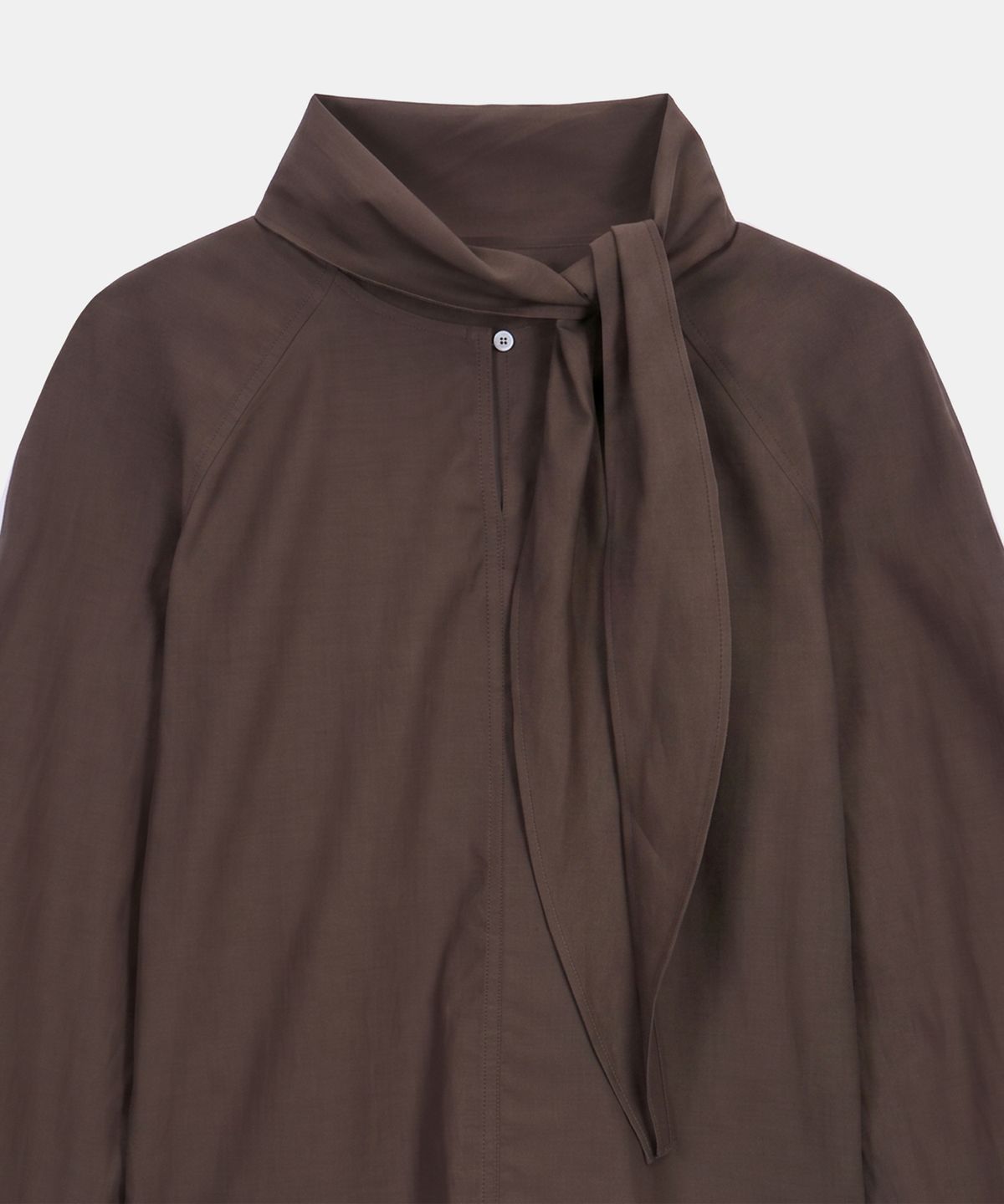 포에트서울(POETSEOUL) DOUBLE TIE BLOUSE_brown
