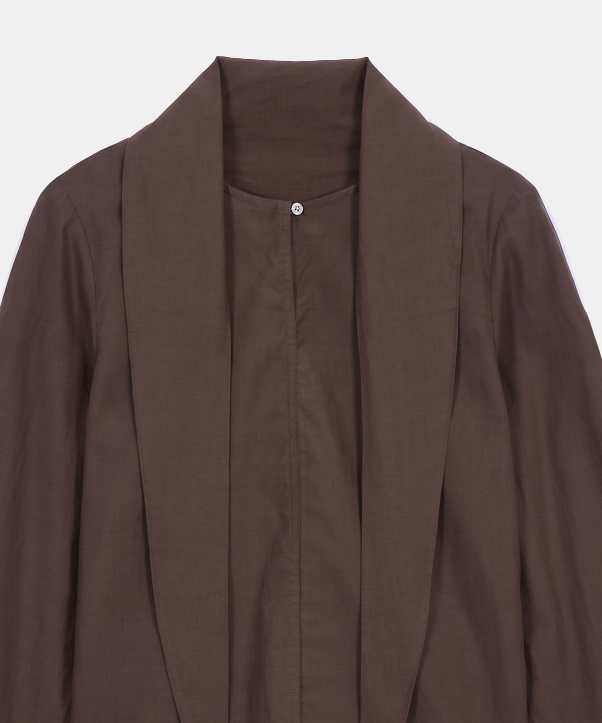 포에트서울(POETSEOUL) DOUBLE TIE BLOUSE_brown